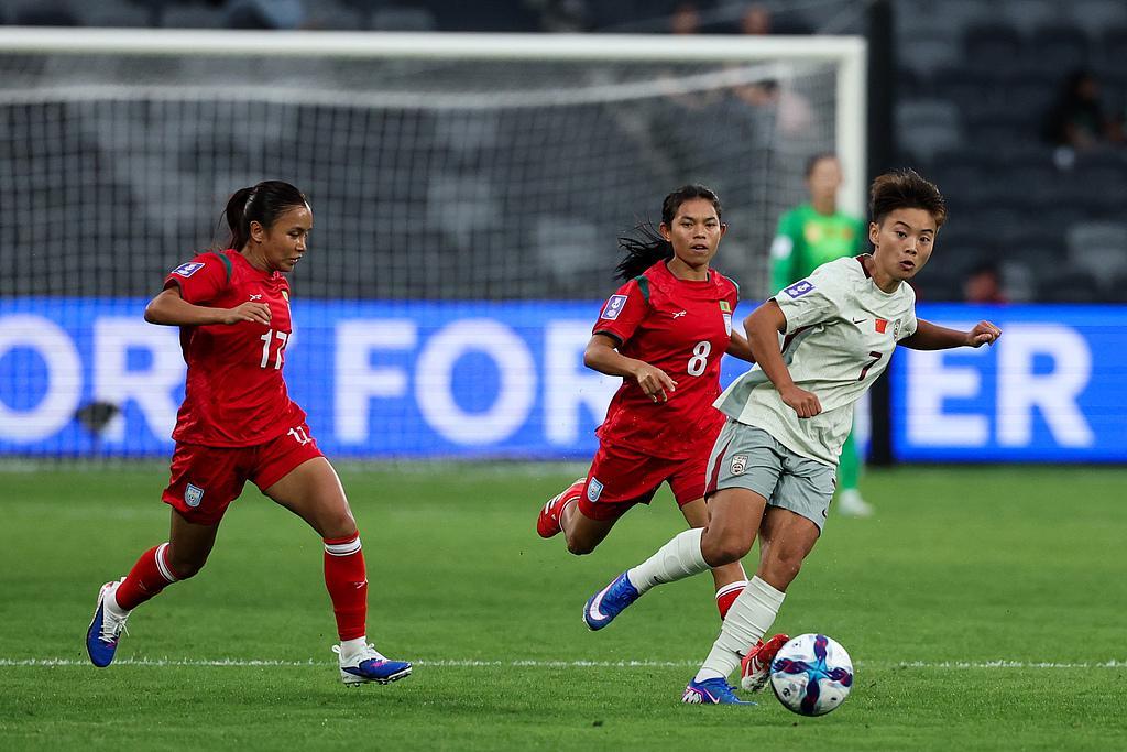 进攻不力!亚洲杯首战,中国女足2比0战胜孟加拉国女足